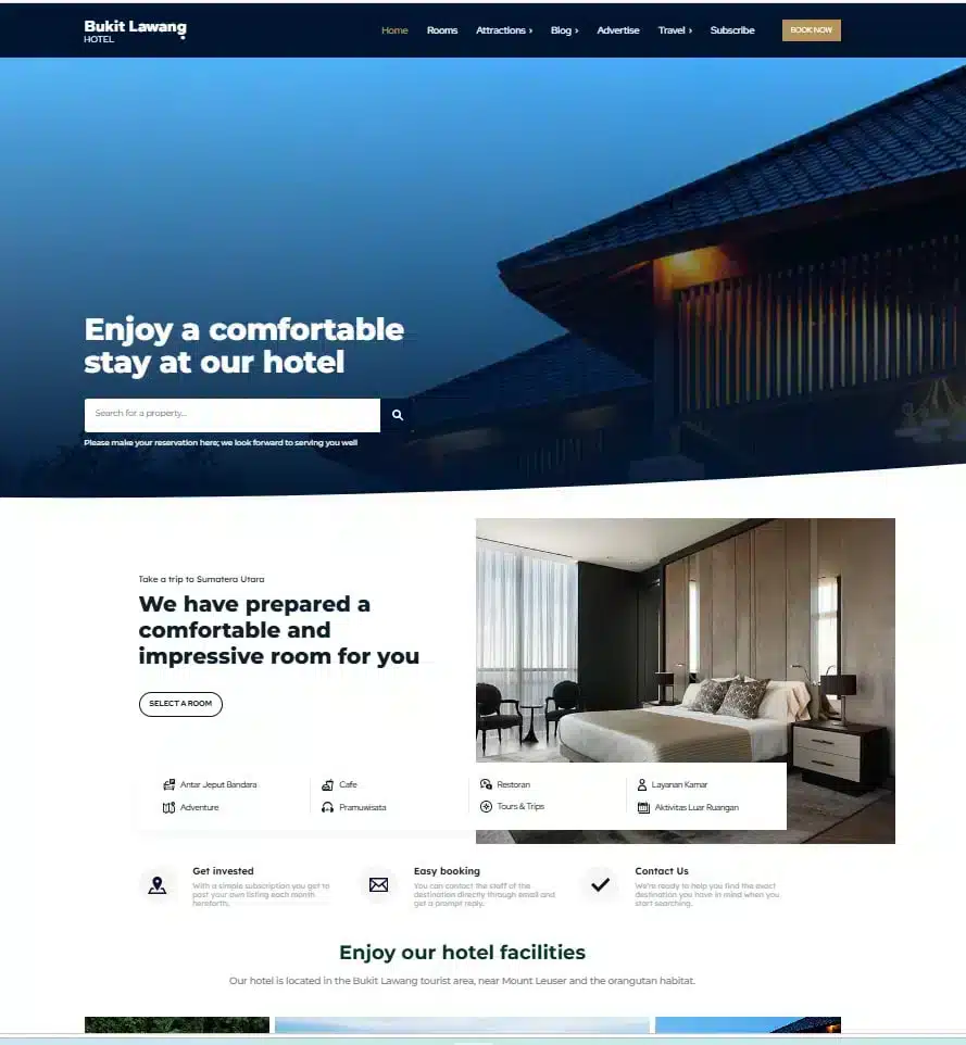 Website Hotel
